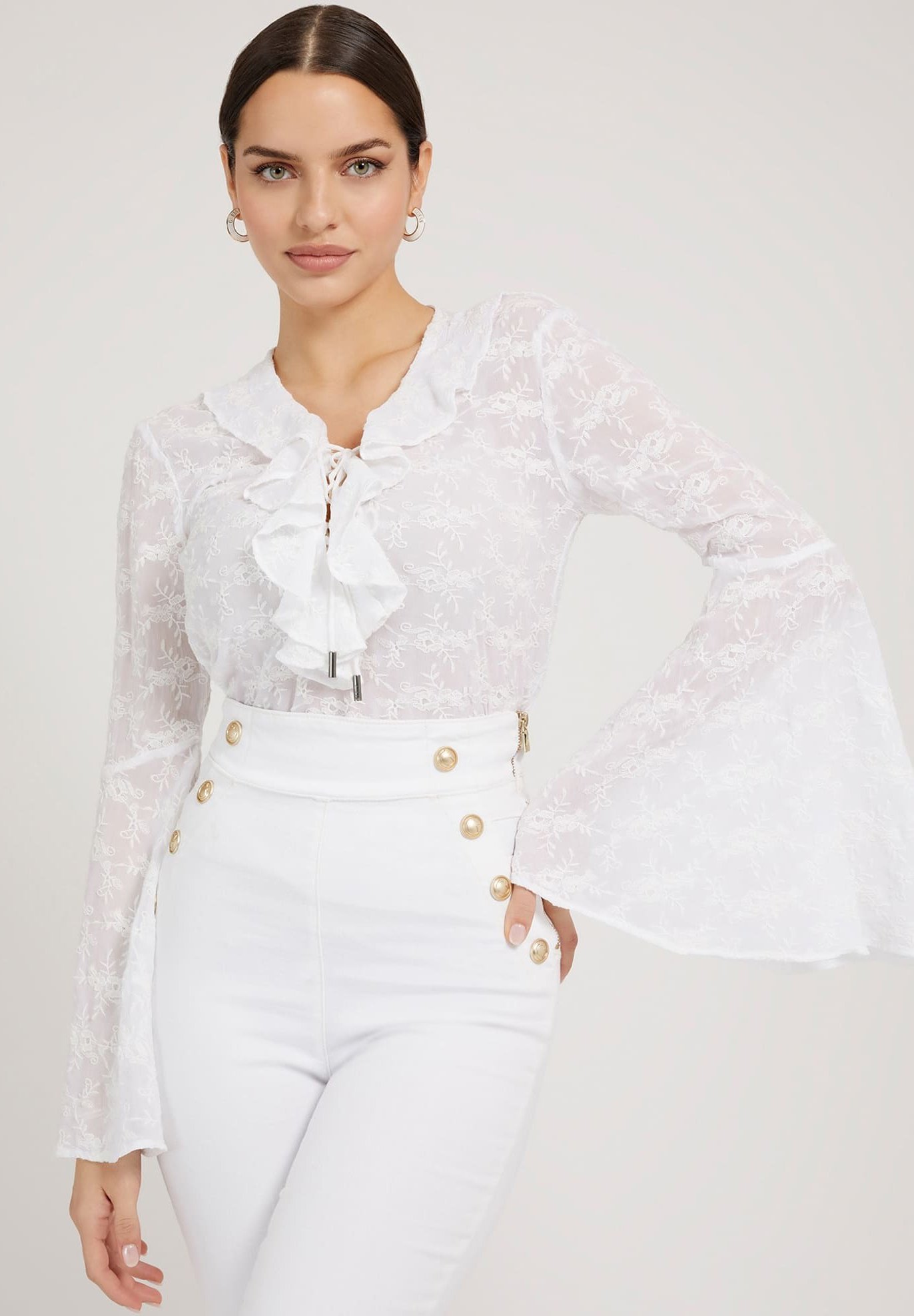 Guess Blouse - weiß/white - Zalando.de