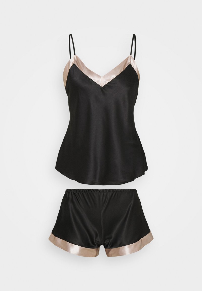 LingaDore SET - Nattøj sæt - black/champagne