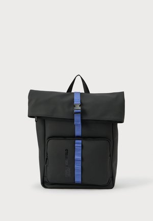 COATED ROLL TOP - Mochila - black