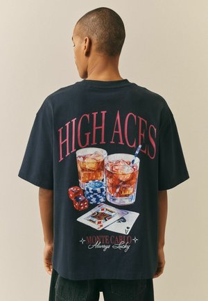 BOXY FIT - GRAPHIC HEAVY WEIGHT - Tričko s potlačou - black gambler