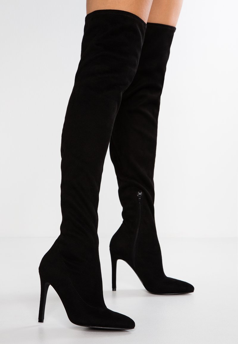 Even&Odd Botas de salto alto - black
