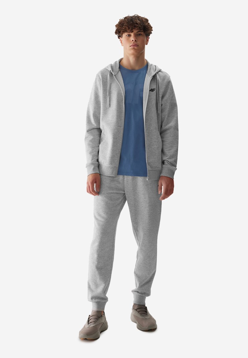 4F Sudadera con cremallera - cold light grey melange