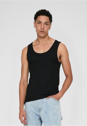 Urban Classics SEAMLESS TANKTOP 2 PACK - Tops - black