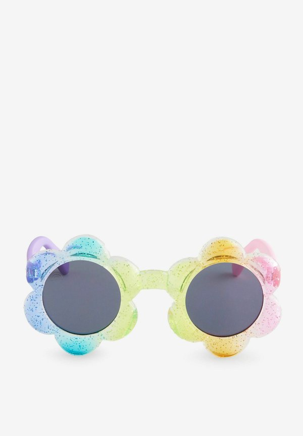 PASTEL RAINBOW GLITTER HEART – Sonnenbrille – multi