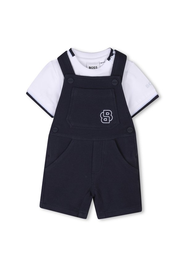 BABY DUNGAREES GIFT BOX UNISEX SET - Baby gifts - bleu cargo