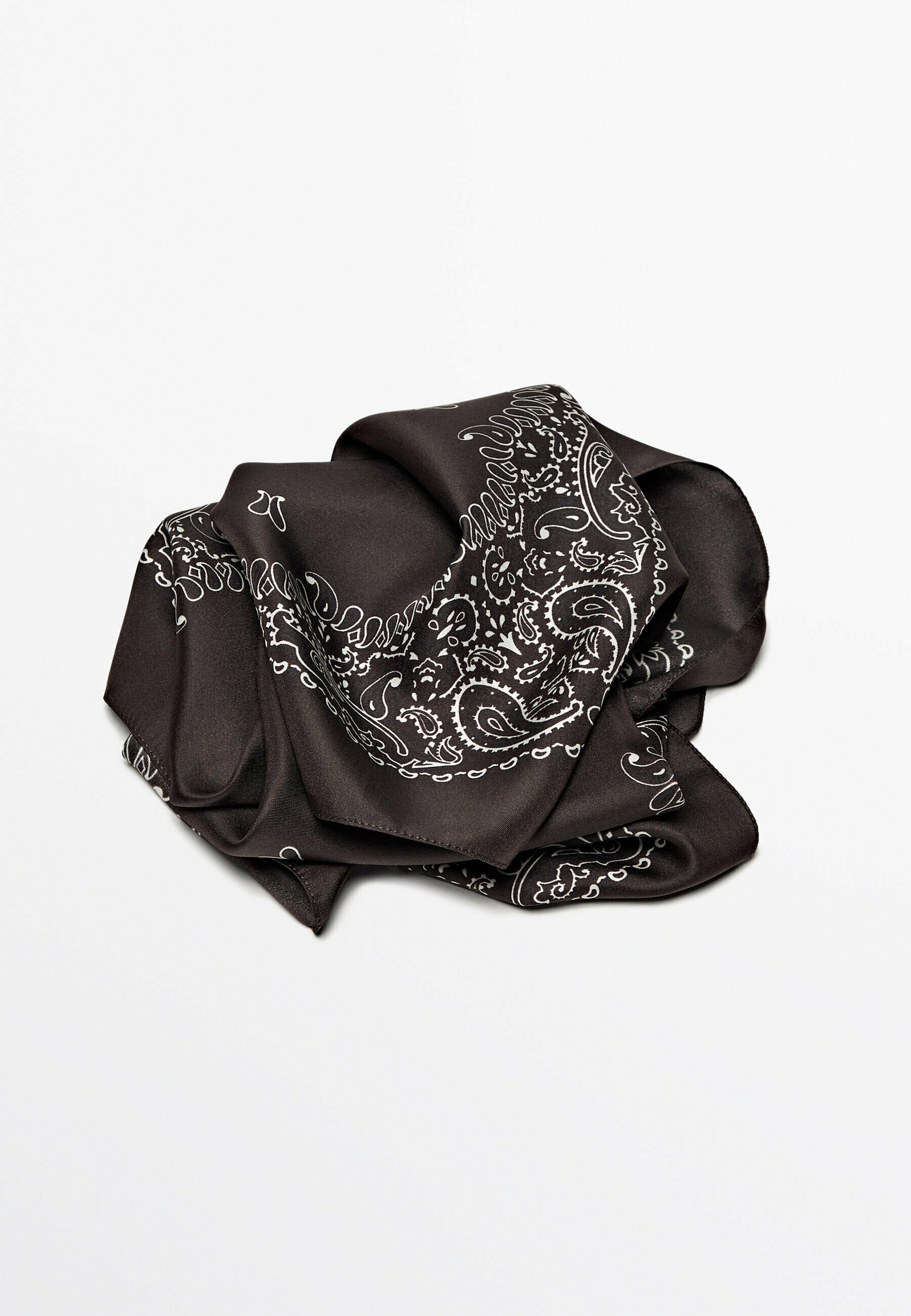 Massimo Dutti BANDANA PASLEY - Headscarf - mottled dark