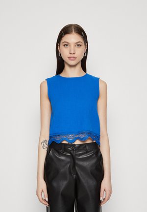 VIMANYA O NECK - Bluse - lapis blue