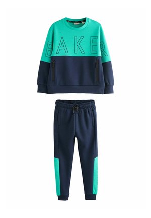 REGULAR FIT JOGGERS SET - Verryttelypuku - navy
