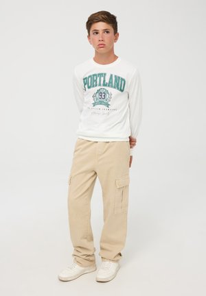 Terranova CON STAMPA STILE COLLEGE - Felpa - bianco lana