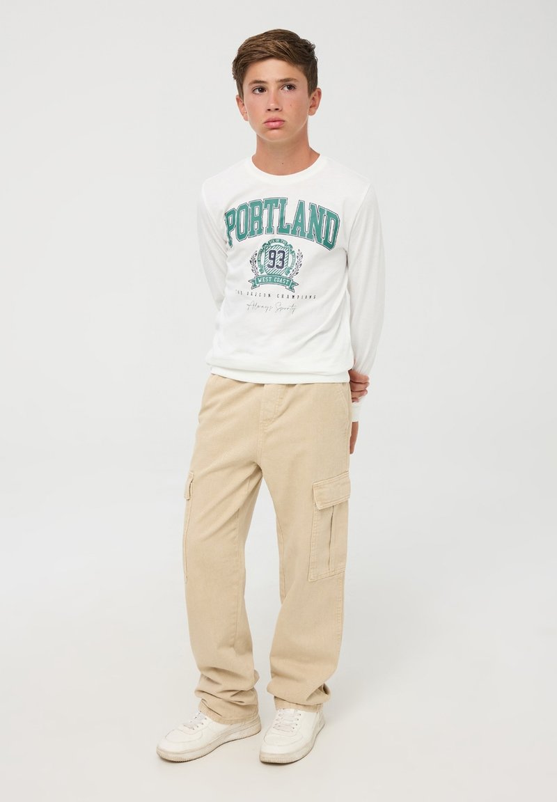 Terranova CON STAMPA STILE COLLEGE - Felpa - bianco lana