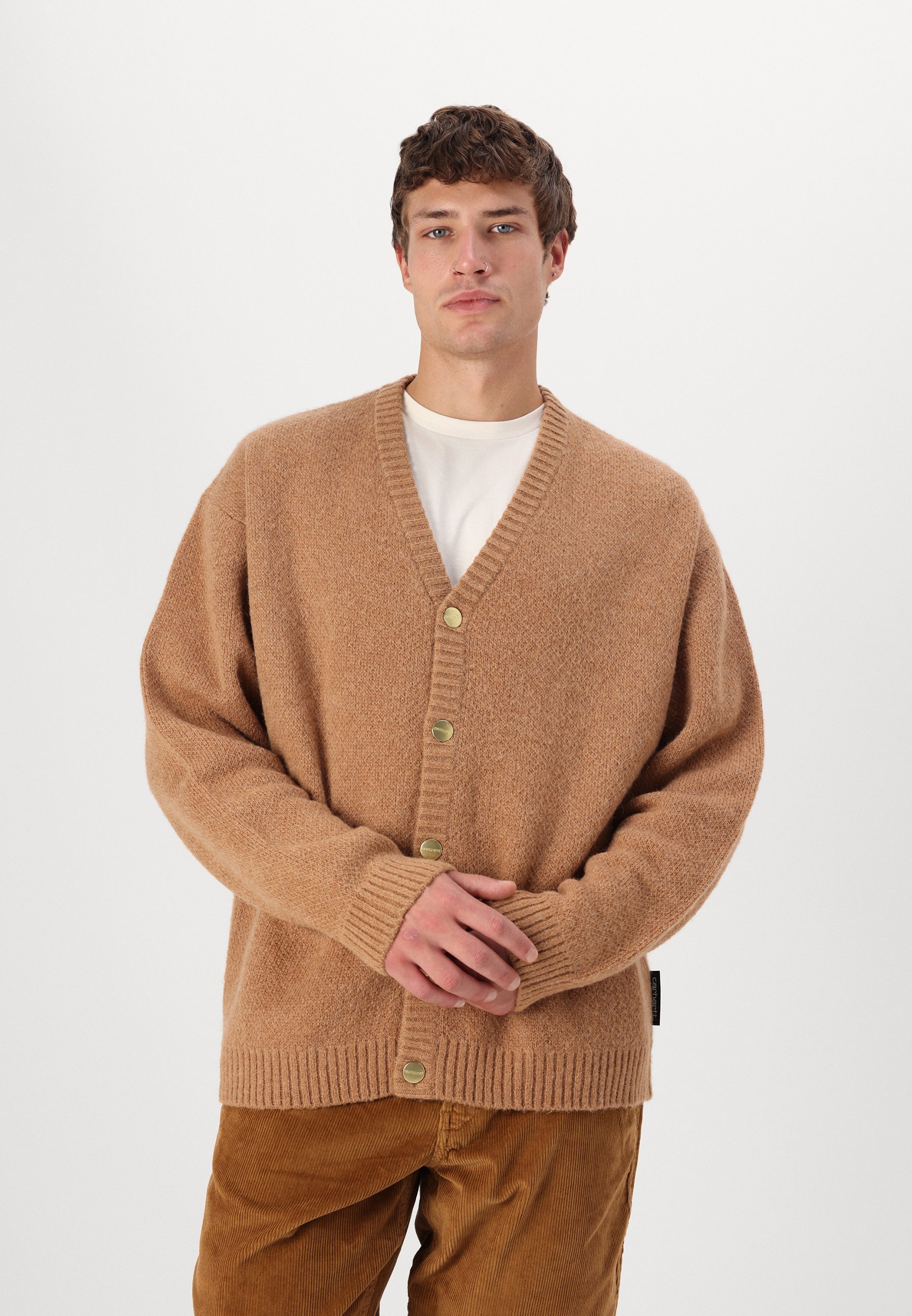 Carhartt WIP MERTON CARDIGAN - Cardigan - peanut/light brown