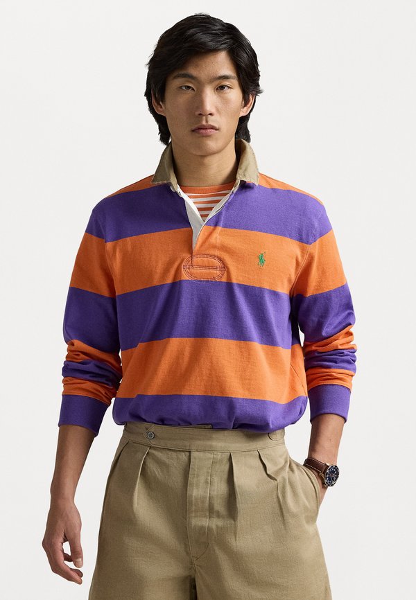 CLASSIC FIT KHAKI-COLLAR RUGBY SHIRT - Long sleeved top