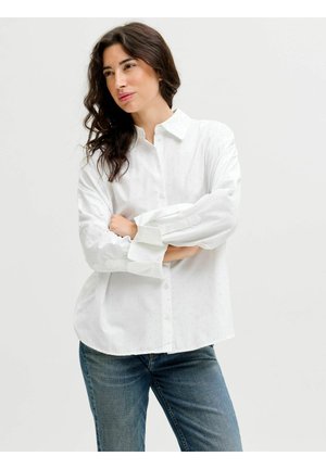 Bluza z gumbi - blanc de blanc