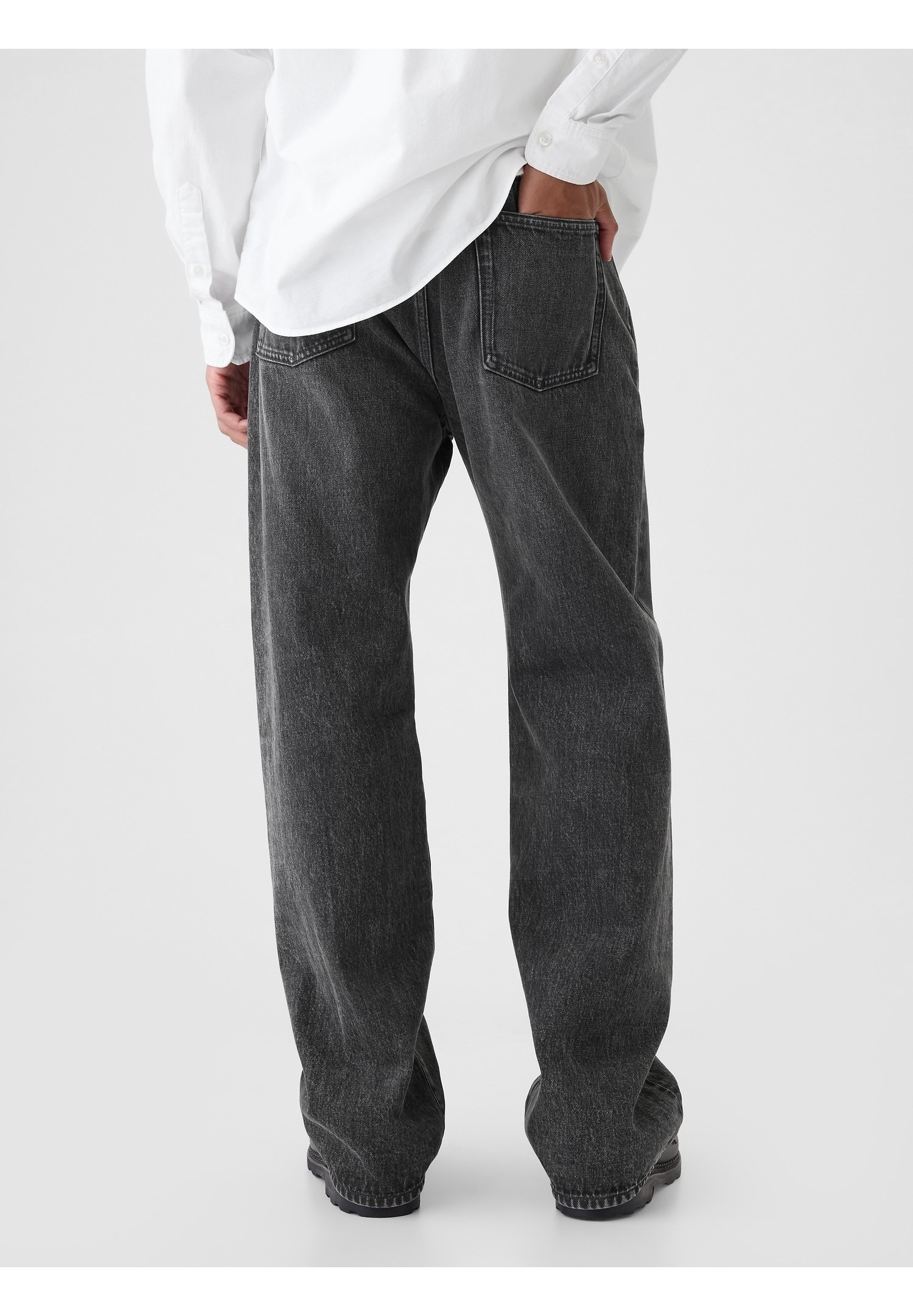GAP Loose Jeans - black denim - (Pre-owned) - Zalando.ie