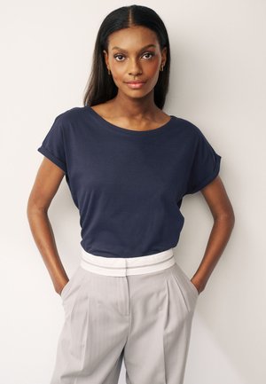 Next ROUND NECK CAP SLEEVE - REGULAR FIT - T-shirts basic - dark navy blue