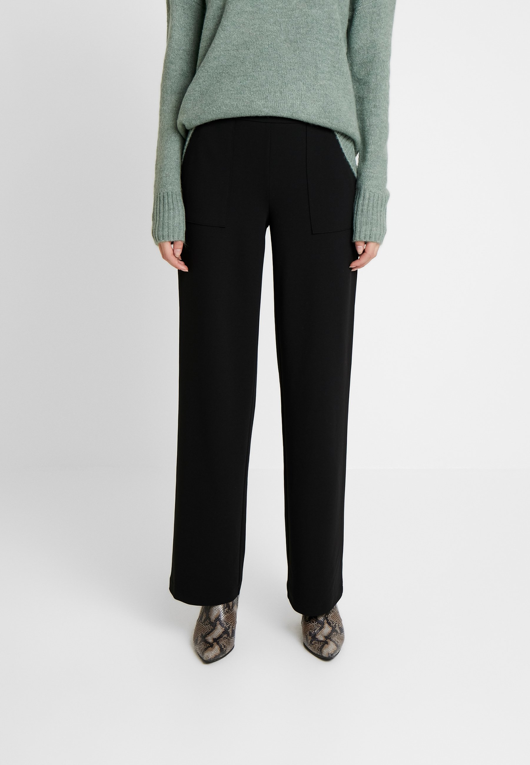 ONLMARTA ROCKY WIDE PANTS Bukse black ONLMARTA ROCKY WIDE PANTS Bukse black