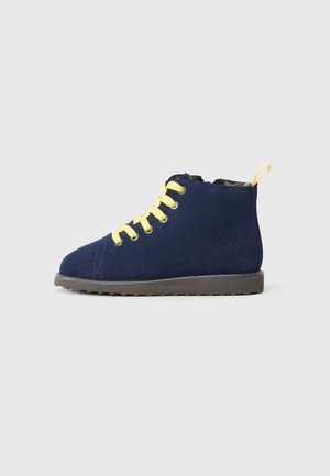 UNISEX - Bottines à lacets - blue navy/yellow