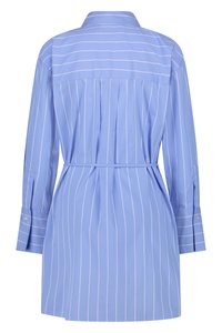 Colourful Rebel BRIENNA STRIPED BUTTON BLOUSE DRESS - Abito a camicia - blue