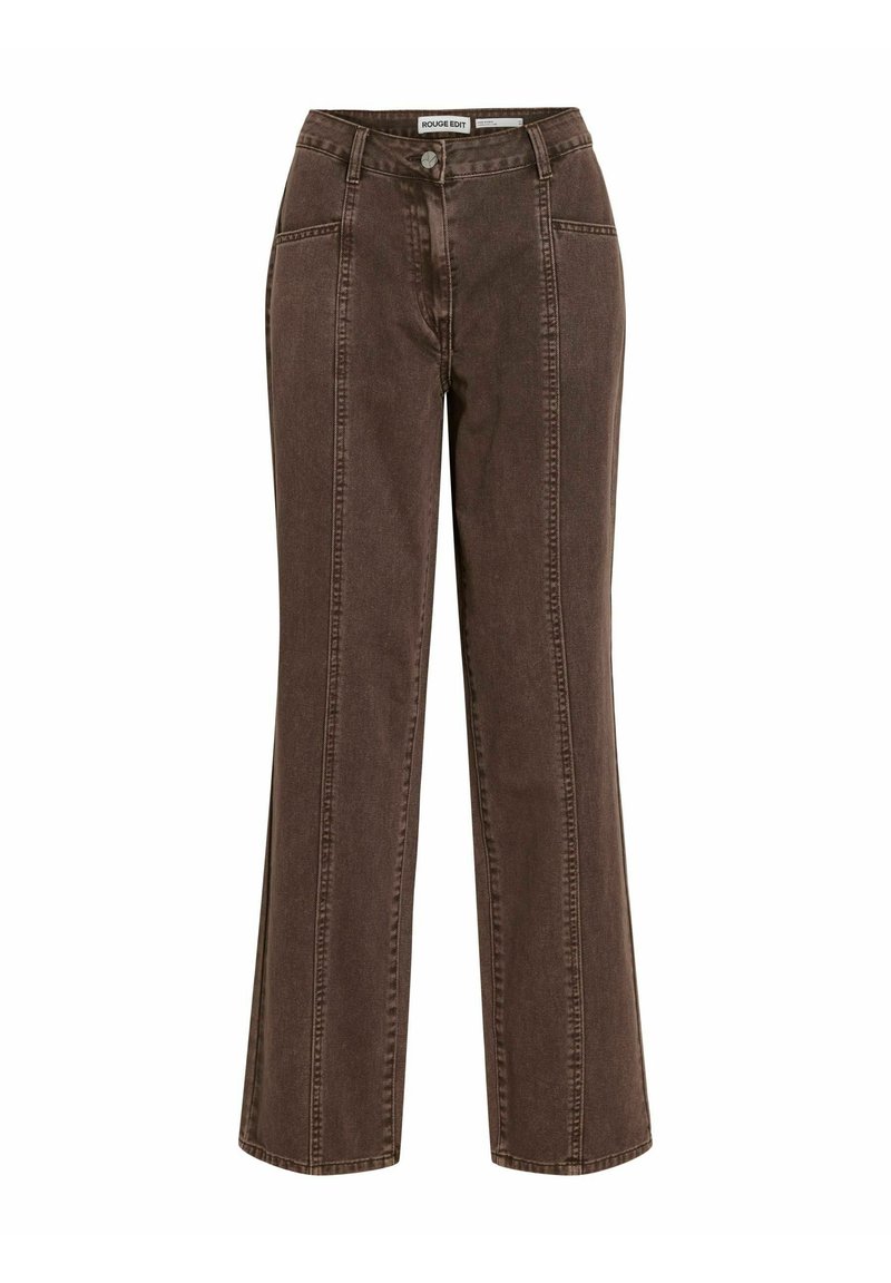 Rouge Edit Jean flare - chicory coffee/marron foncé - ZALANDO.FR
