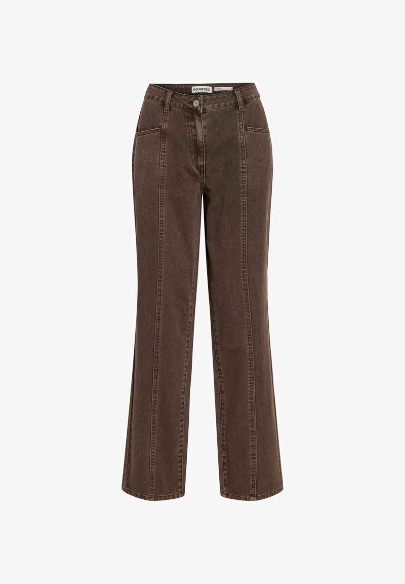 Edit Rojgo Rouge Edit Jean flare - chicory coffee/marron foncé - ZALANDO.FR