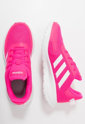 TENSAUR RUN UNISEX - Neutral running shoes - shock pink/footwear white/light granite