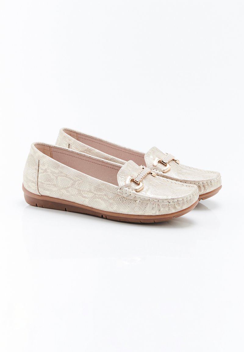 Mocassins Imprimé Animal Marron Camel Damart | La Redoute