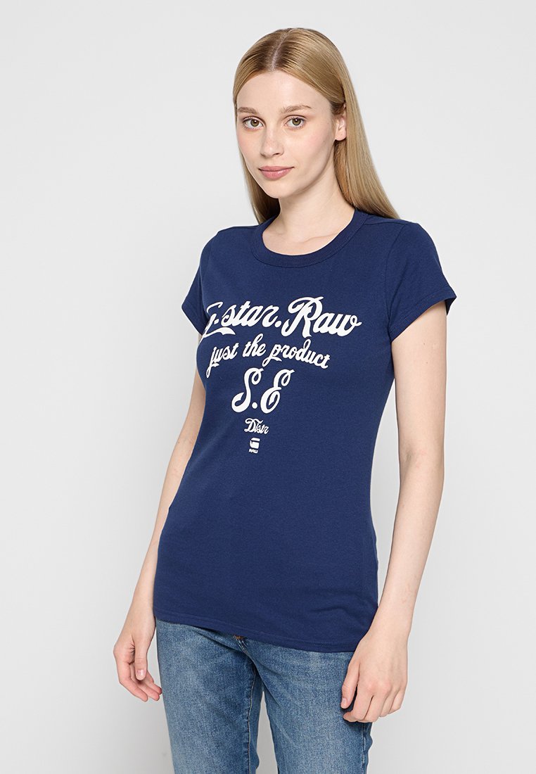 G-Star T-shirt print donkerblauw G-Star T-shirt print donkerblauw