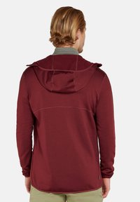 icebreaker MERINO 560 HEAVY WEIGHT  REAL FLEECE ELEMENTAL ZIP HOODIE - Sweatjakke - dark red