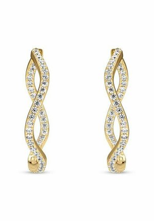 ELLERA WAVES X-GRANDE - Örhänge - gold coloured white