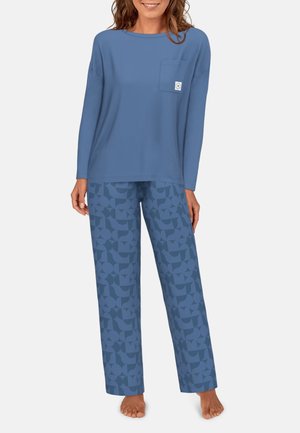 TOM TAILOR SET - Pyjama set - blau mittel allover