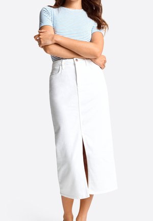 Jeansrok - white