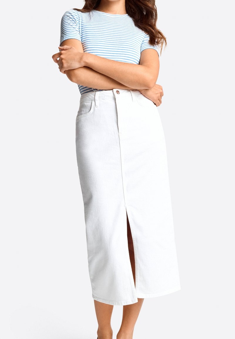 Rich & Royal Gonna di jeans - white