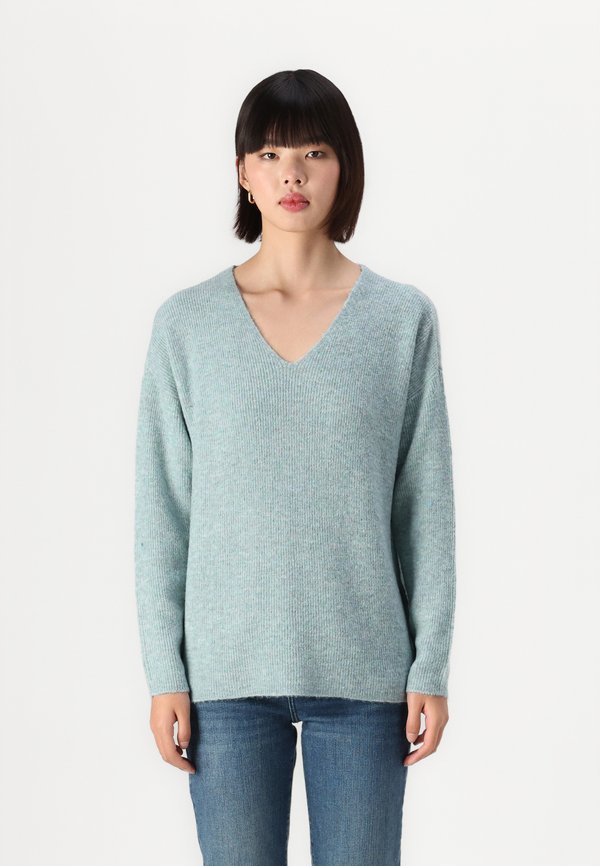 VMCREWLEFILE V NECK - Jumper - gray mist