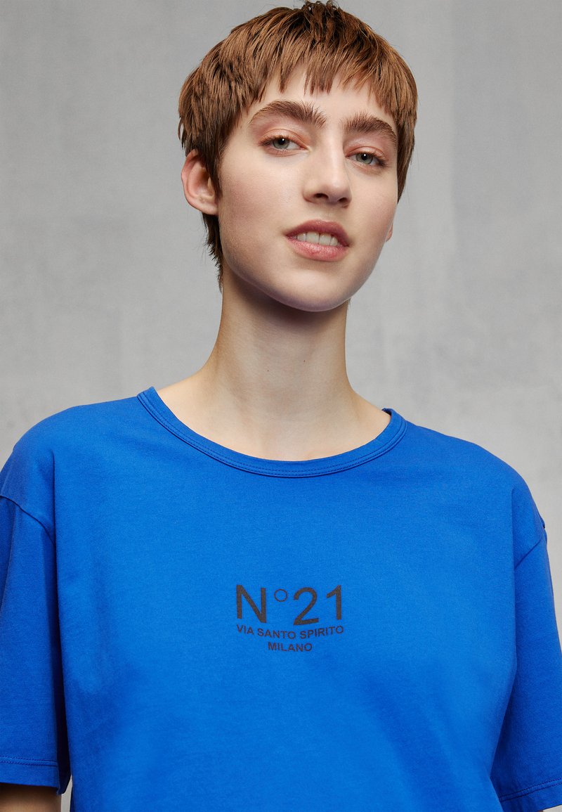 Damen Bekleidung | N°21 T-Shirt print blu/viola/blau - EN31145 Damen Bekleidung | N°21 T-Shirt print blu/viola/blau - EN31145