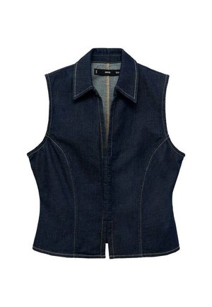 Mango MARIA - Waistcoat - open blue