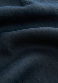 Next 100% LINEN BUTTON WIDE LEG TROUSERS  - REGULAR FIT - Auduma bikses - navy blue
