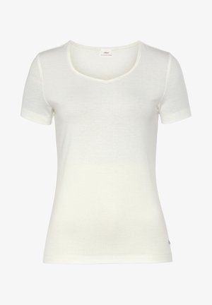 s.Oliver, T-shirt basic - ecru