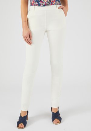Damart BI VENTRE PLAT - Stoffhose - Off-White
