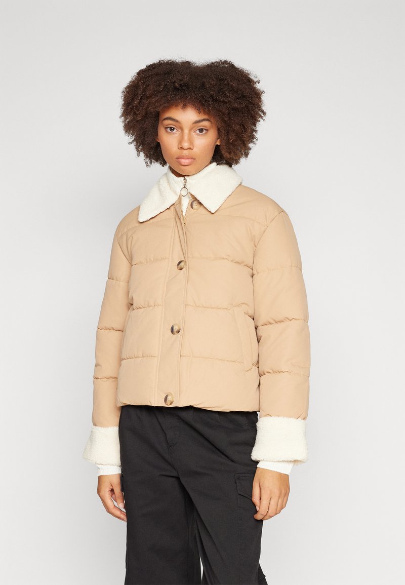 JDY JDYVESLA SHORT PADDED JACKET - Veste d'hiver - tannin