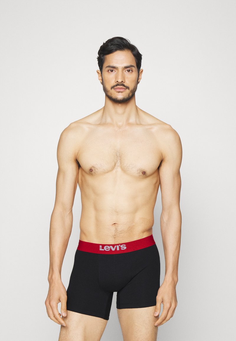 Levi's® MEN SOLID BASIC BOXER BRIEF ORGANIC 2PACK Shorty black/red