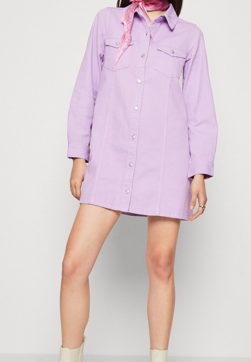 Monki Denim dress - lilac - (Pre-owned) - Zalando.ie Monki Denim dress - lilac - (Pre-owned) - Zalando.ie