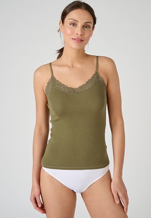 CARACO THERMOLACTYL SENSITIVE, FINITION  - Unterhemd/-shirt - green