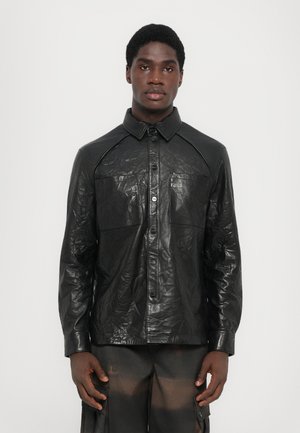 CRUNCH  - Veste en cuir - black