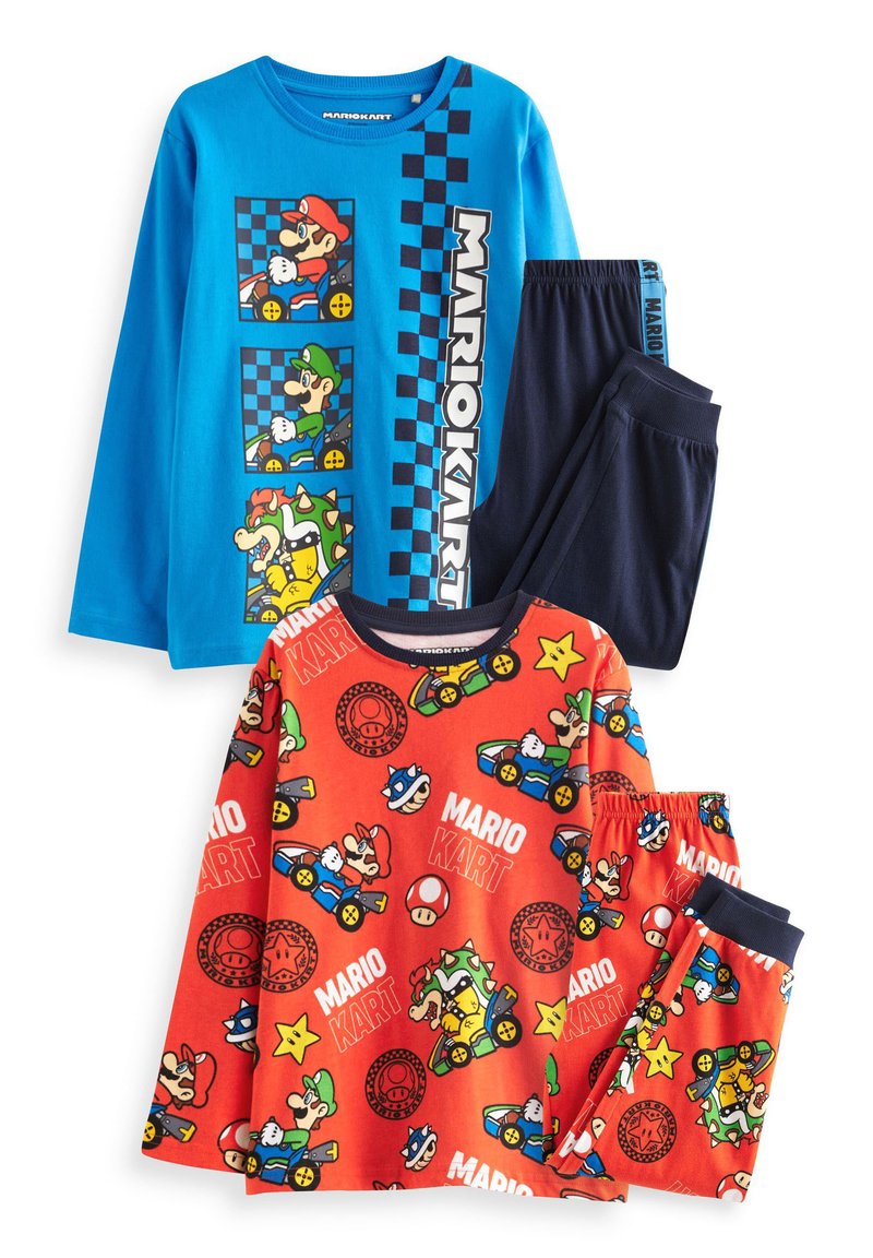 Next 2 PACK  - Pizsamák - red blue mario kart