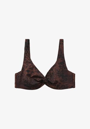 Calzedonia, DARK ANIMALIER BALCONETTE - Haut de bikini - brown