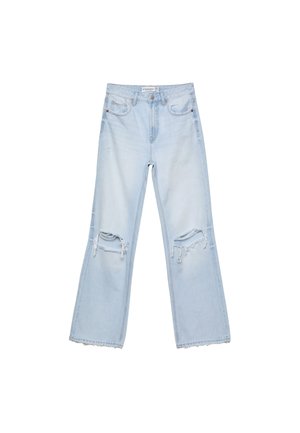 Stradivarius Jeans baggy - mottled royal blue