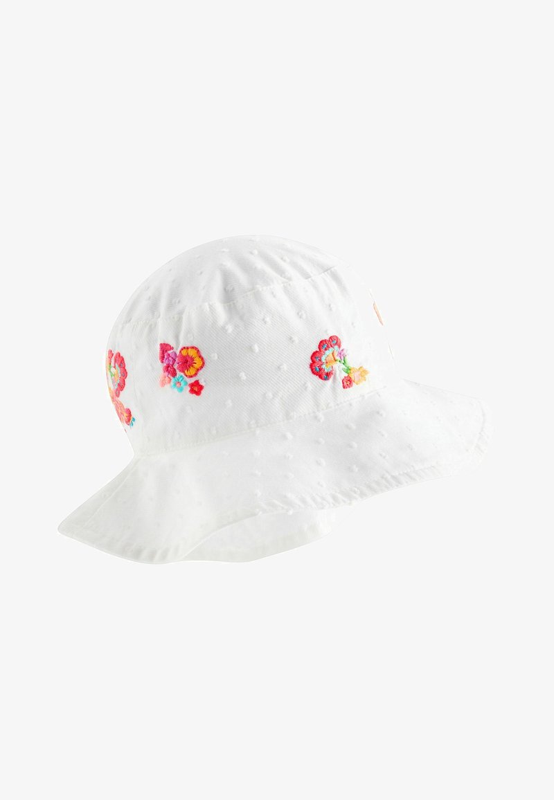 Next LOW BACK BUCKET - REGULAR FIT - Hatte - white embroidered