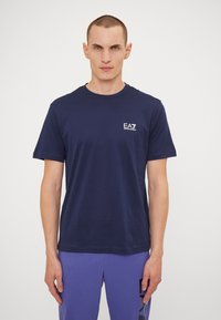 EA7 Emporio Armani Marškinėliai su spaudiniu - blue navy