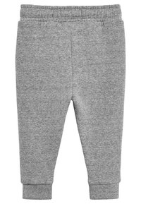 Grau Sweatpants aus weichem Material, mit elastischem Bund, schmal zulaufenden Beinen und gerippten Bündchen an den Knöcheln.