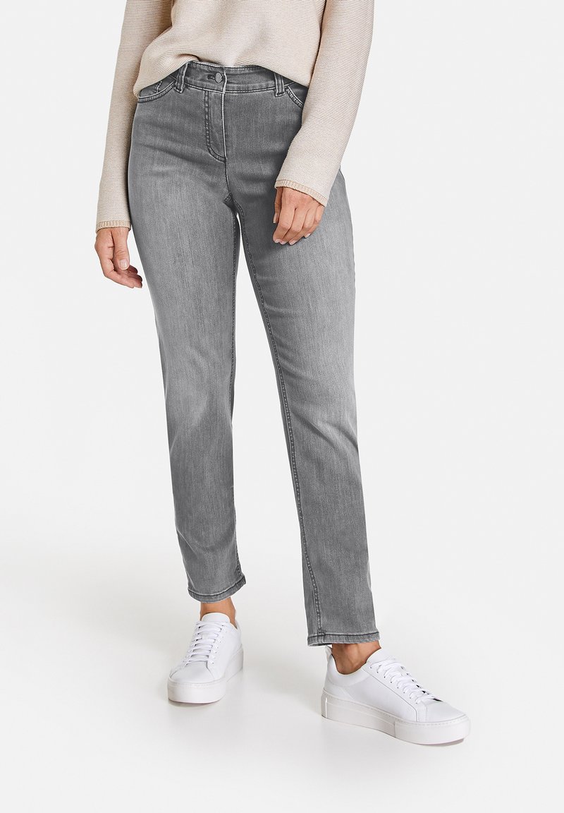 Gerry Weber Edition Jeans Slim Fit - grau mit use
